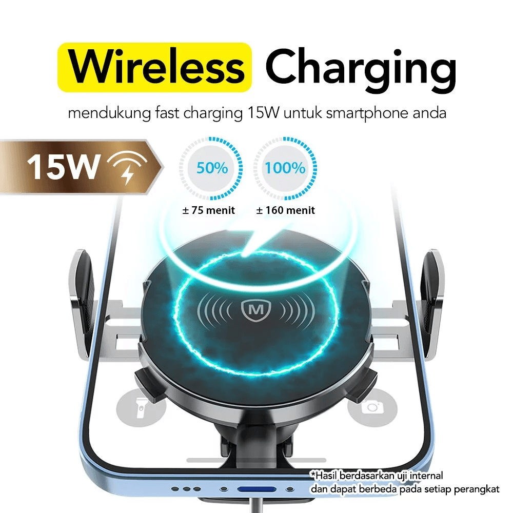 Micropack Car Charger Magnetic Wireless 15 Watt Powermotor Magnetic - MCC-15WM - SFI Group - 5