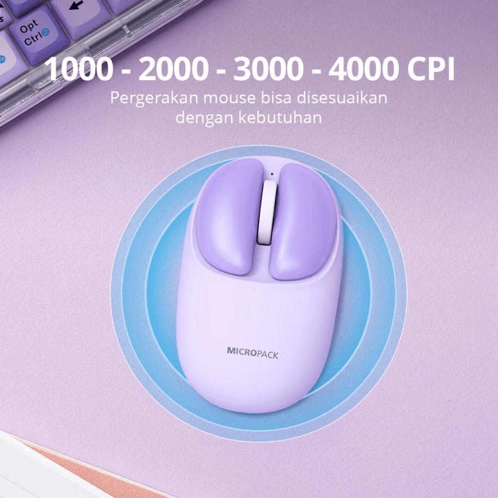 Micropack Mouse Wireless & Bluetooth - Silent Click - Rechargeable - ML-202W - SFI Group - 2