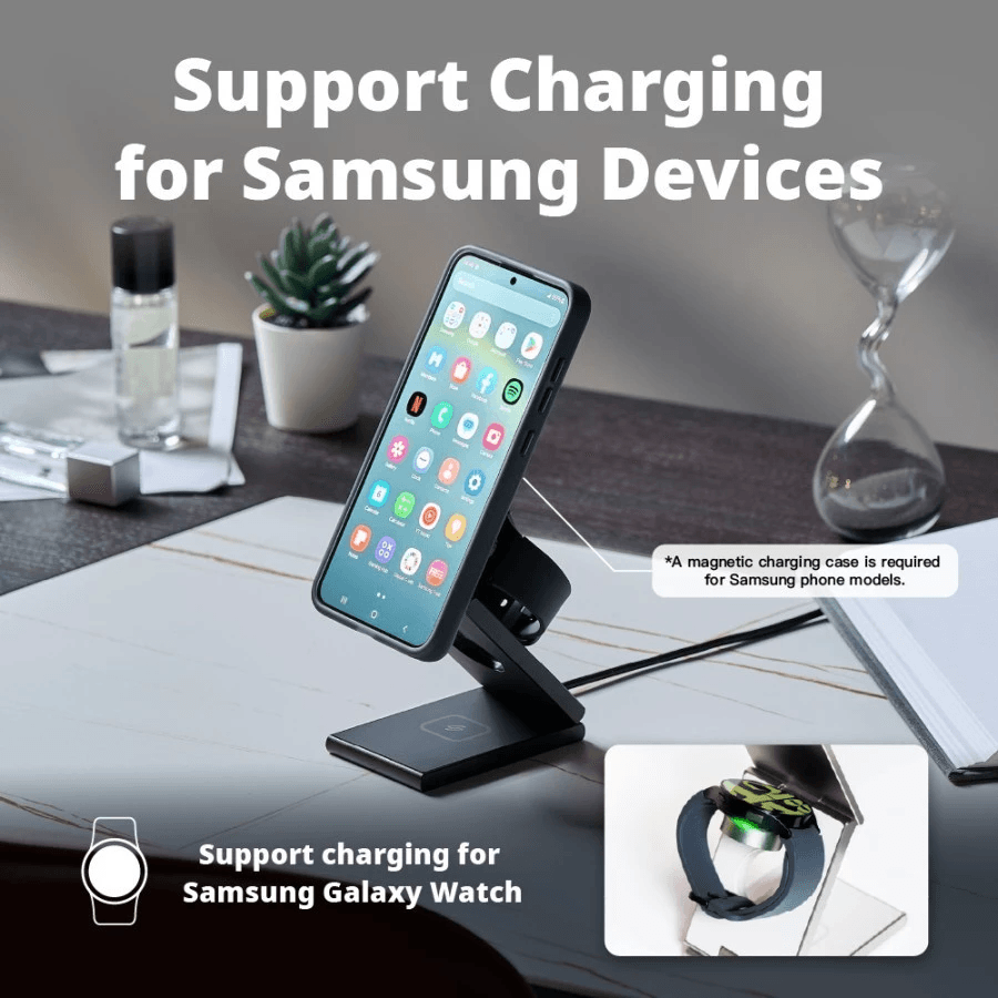 Adam Elements - Magnetic 3 In 1 Foldable Wireless Travel Charging Charger Station - Mag Z - SFI Group - 4