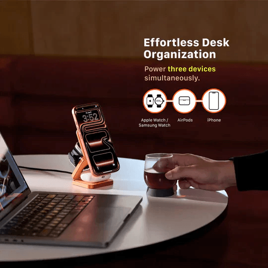 Adam Elements Mag 3 Ultra Qi2 25W - Magnetic 3 in 1 Foldable Travel Charging Charger Station - SFI Group - 2