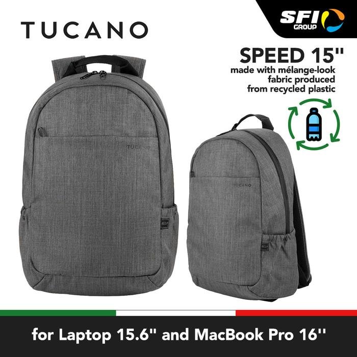 TUCANO BACKPACK FOR 15.6" LAPTOPS AND MBP 16" - SPEED - BLUE (8020252173668) - SFI Group - Biru - 5