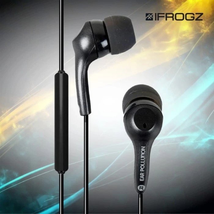 IFROGZ EARPHONE AUDIO EARPOLLUTION BOLT PLUS EARBBUDS BLACK (IFBLTM-BK0) - 3