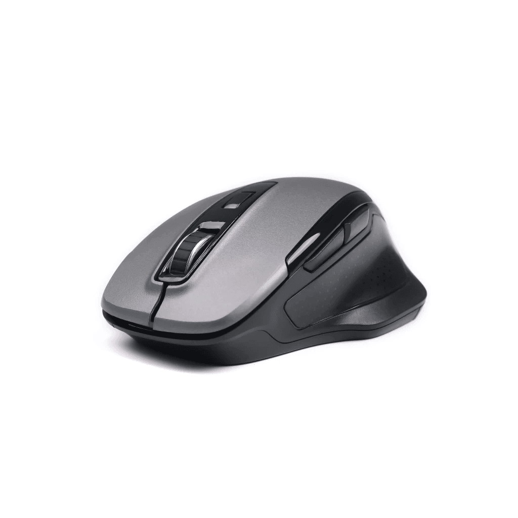 Micropack Mouse Wireless - Dual Receiver USB-C & USB-A - 6 Buttons - Easy Switch - MP-752W - SFI Group - Grey