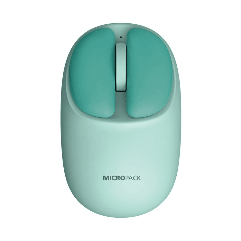 Micropack Mouse Wireless & Bluetooth - Silent Click - Rechargeable - ML-202W - SFI Group - Green