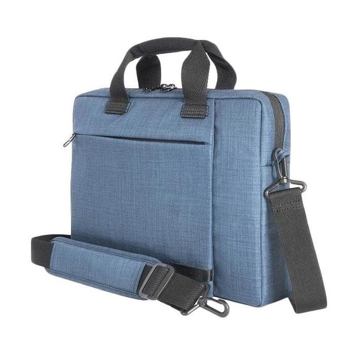 TUCANO Tas Selempang Shoulder Bag 14 Inch (Up to MacBook Pro 14) Svolta BSVO1314 - Desain Slim Banyak Sekat Original - Hitam - BLUE